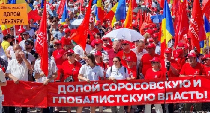 Молдова пойтахтида россияпараст мухолифат митинг ўтказди