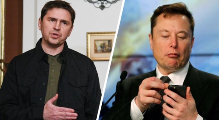 Podolyak Ilon Maskni Twitter'da Ukrainaning mashhurligini past baholaganlikda aybladi