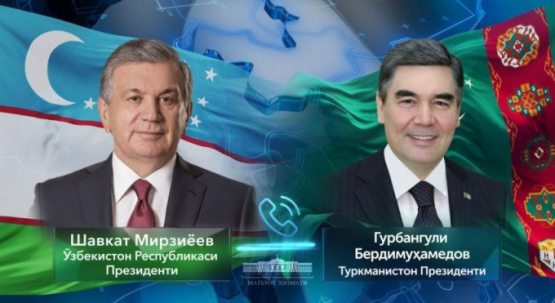 Shavkat Mirziyoyev va Gurbanguli Berdimuhamedov koronavirusga qarshi kurash masalasini muhokama qildi