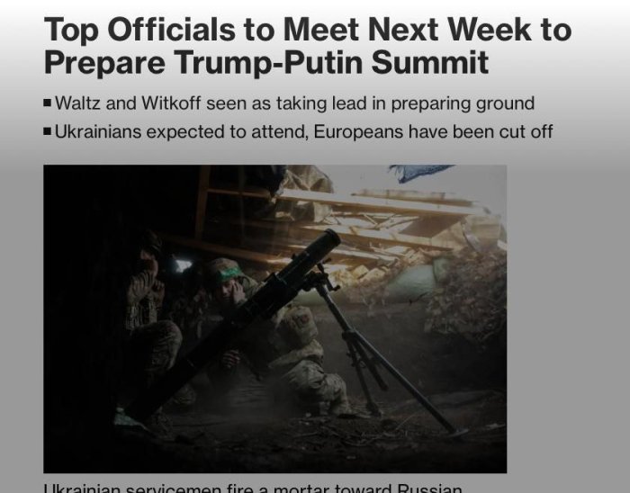 Politico: Трамп маъмурияти аъзолари Россия ва Украина вакиллари билан музокараларни бошлаш учун Саудия Арабистонига боради