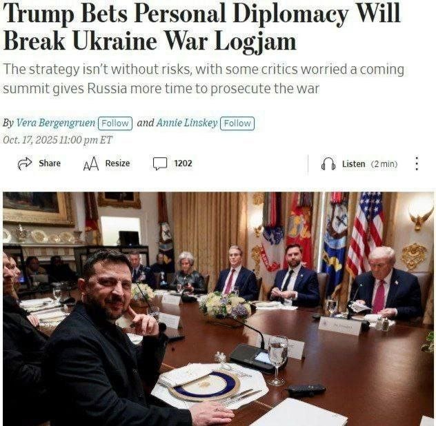 Трамп маъмурияти Россия билан янги музокараларга тайёргарлик кўраётган бир пайтда Украинага нисбатан босимни кучайтирди — WSJ