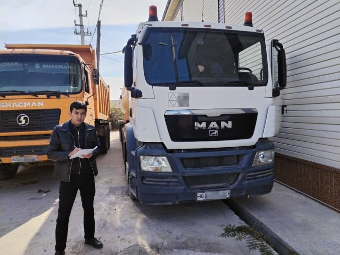 Иштихон МИБ: 223 миллион солиқ қарзи учун MAN юк машинаси хатланди