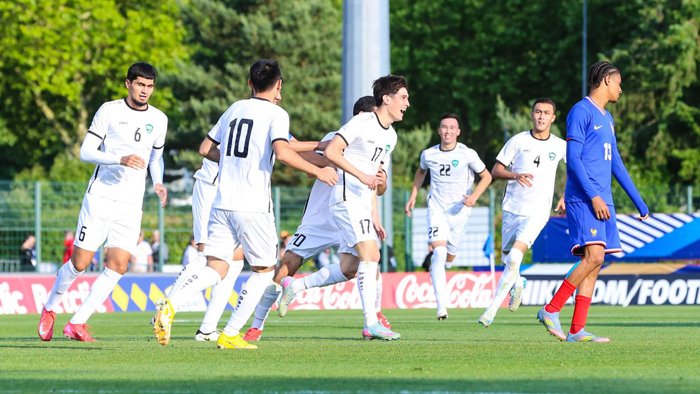 Futbol. O‘zbekiston Fransiyaga kichik hisobda yutqazib qo‘ydi (video)