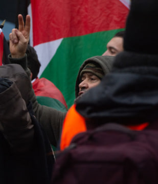 Германиянинг Дюсселдорф шаҳрида Ғазода тинчлик учун митинг бўлиб ўтди