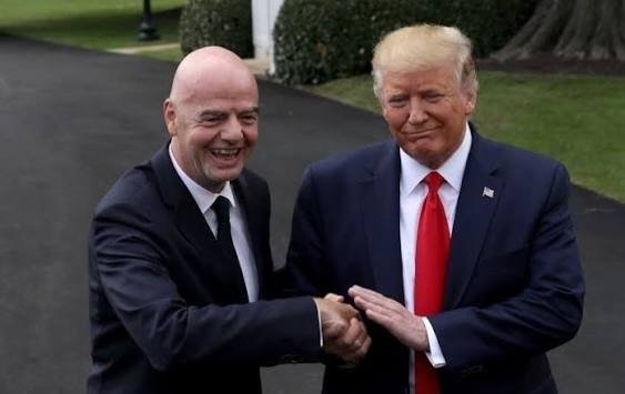 Трамп FIFA атрофидаги можаролар фонида Инфантинони қўллаб-қувватлади