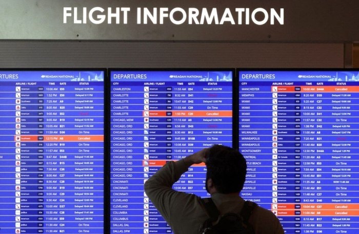 АҚШда қарийб 2 мингта рейс бекор қилинди