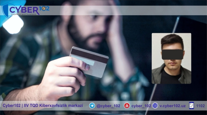 Onlayn kredit olib beraman deya fuqaroni chuv tushirgan "yigitcha" qo‘lga olindi