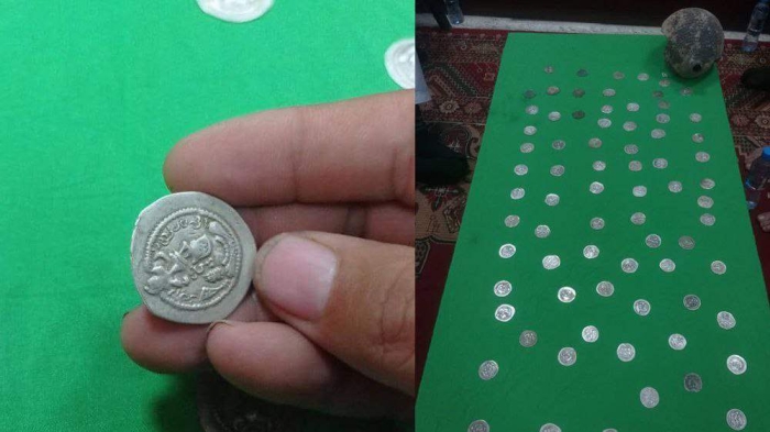 Afg‘onistonda Sosoniylar davriga oid 75 ta tanga va bitta ko‘za topildi