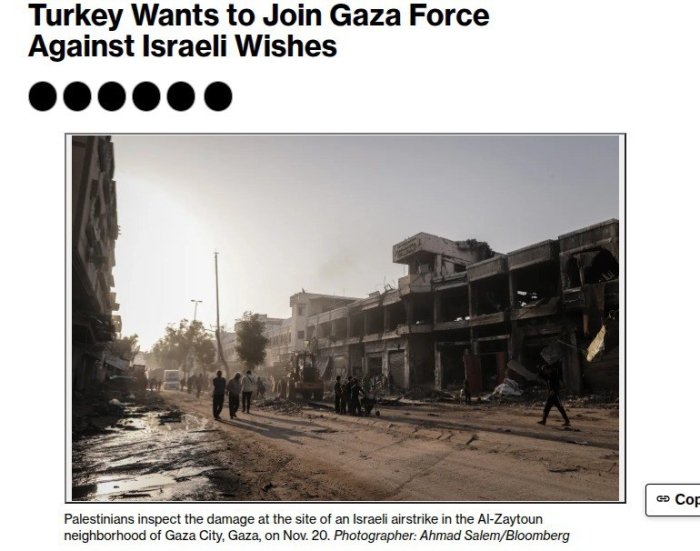 Turkiya Isroil qarshiligiga qaramay G‘azoga qo‘shin yuborishga tayyor