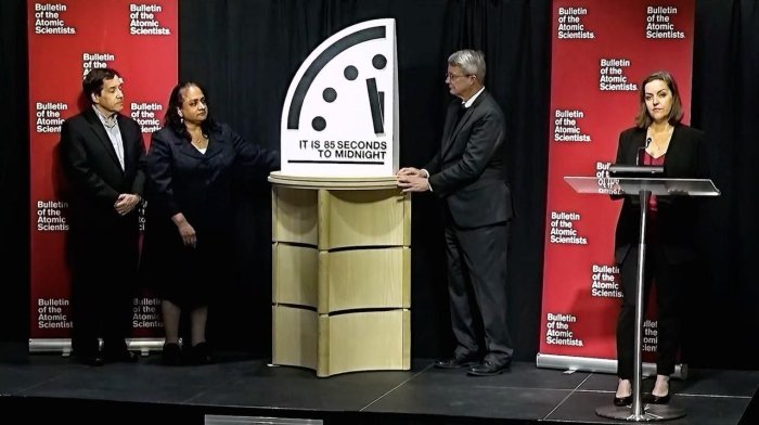 “Қиёмат куни соати” кўрсаткичлари “ядровий ярим тун”га максимал даражада яқинлаштирилди