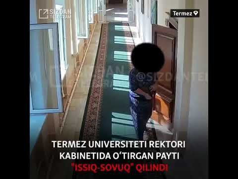 G‘alati qiliqlar: surxondaryolik ayol universitet rektorini "issiq-sovuq" qildi(mi)? (video)