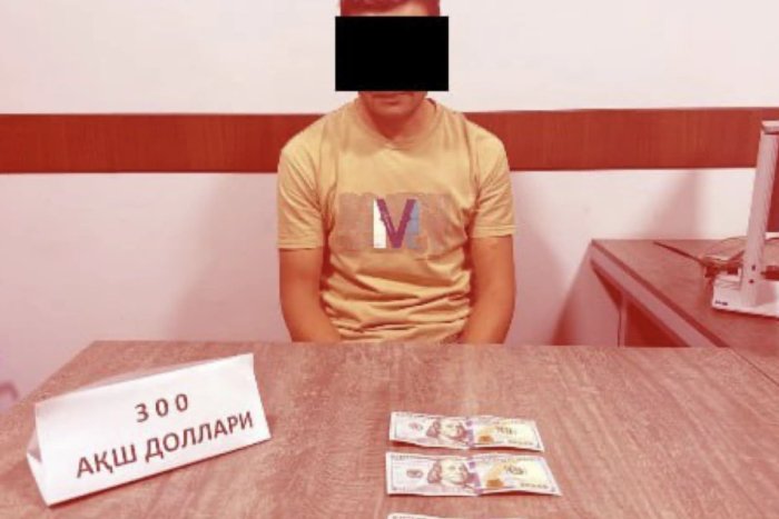 Jizzaxda sudya yordamchisi 300 dollar olgan vaqtida ushlandi