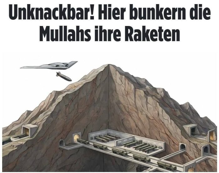  Eron raketalarini AQShning har qanday bombalariga bardosh beradigan mustahkam bunkerlar ichida yashirmoqda