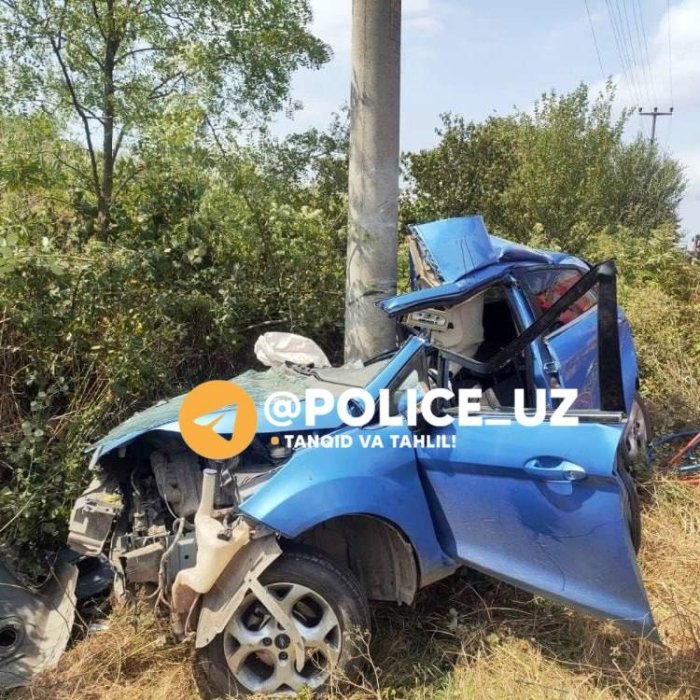 Туркияда фожиали ҳодиса: 14 ёшли бола бошқарган автомобил бетон устунга урилди