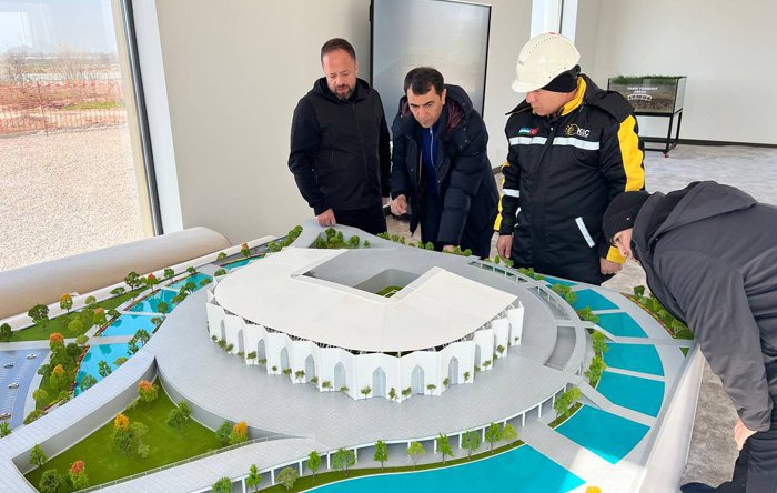 O‘FA rahbariyati Yangi Toshkent stadioni qurilish jarayonini o‘rgandi
