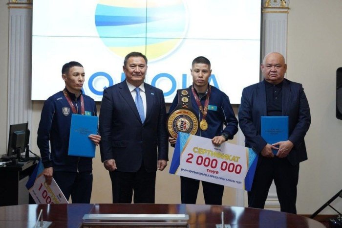 Qozog‘istonda IBA Jahon chempionatining g‘olib va sovrindor bokschilari yaxshigina mukofot bilan siylandi