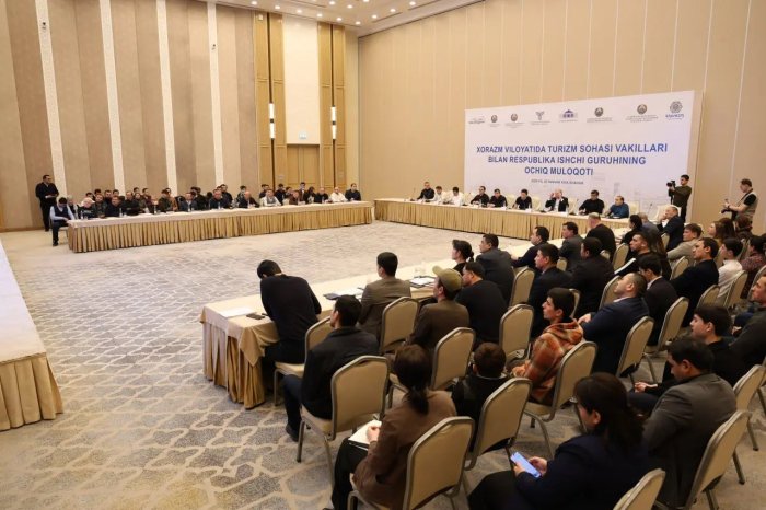 Xorazmda turizmni rivojlantirish istiqbollari va tadbirkorlarni qo‘llab-quvvatlash masalalari muhokama qilindi