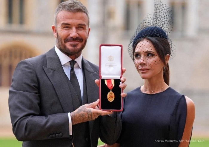 Sobiq futbolchi Devid Bekhem risarlik unvoni bilan taqdirlandi