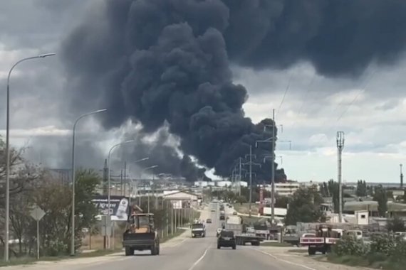 Qrimdagi neft bazasiga qilingan hujum tafsilotlari ma’lum bo‘ldi