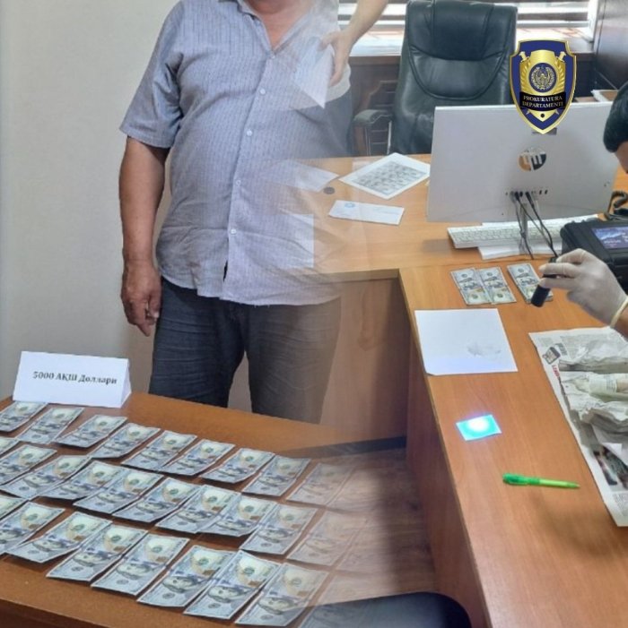 Farg‘ona viloyatida fermer xo‘jaligi rahbarining 5 000 AQSh dollarini qo‘lga kiritmoqchi bo‘lgan shaxslar ushlandi
