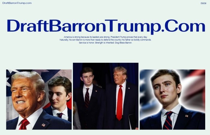  Amerikaliklar Trampning o‘g‘lini urushga yuborishni talab qilmoqda