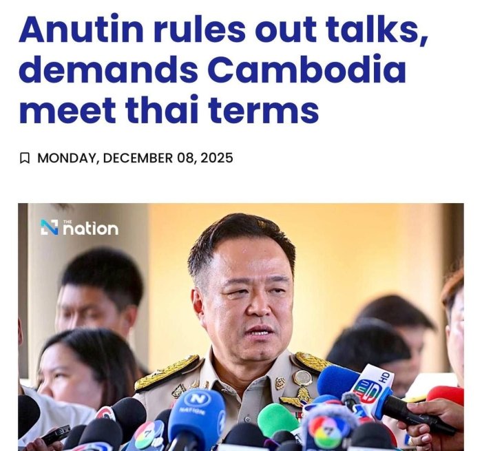 Таиланд бош вазири музокаралардан воз кечди