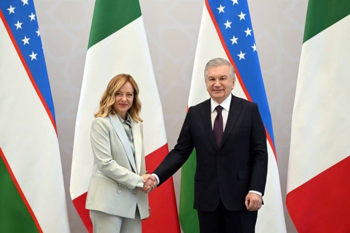 Shavkat Mirziyoyev va Jorja Melonining yuzma-yuz hamda rasmiy delegasiyalar ishtirokidagi muzokaralari bo‘lib o‘tdi