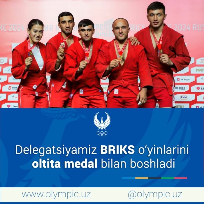 Delegasiyamiz VI BRIKS o‘yinlarini oltin medal bilan boshladi