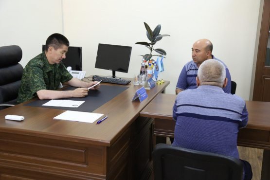 MIB direktori o‘rinbosari Jizzax viloyatida sayyor qabul o‘tkazmoqda