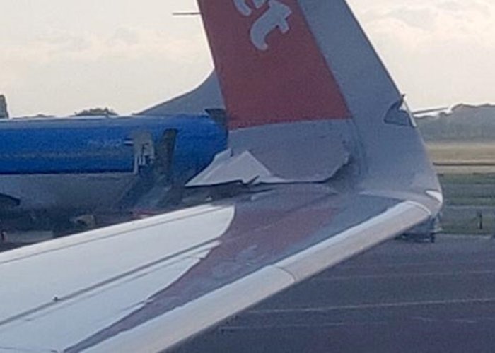 Амстердам аэропортида иккита самолёт тўқнашиб кетди