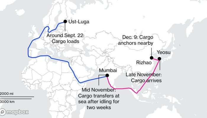 Роснефт компаниясига тегишли нефт ташийдиган танкер рекорд ўрнатди