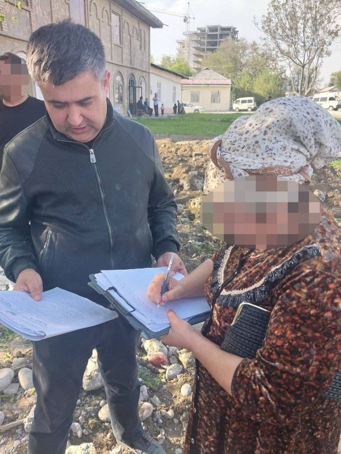 Ноқонуний қурилма бузилиб, ер майдони қонуний эгасига қайтарилди