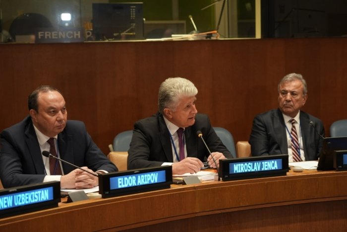 SMTI direktori Eldor Aripov BMTning Nyu-Yorkdagi bosh qarorgohida nutq so‘zladi