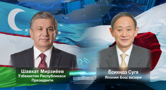 Shavkat Mirziyoyev Yaponiya Bosh vaziriga minnatdorlik bildirdi