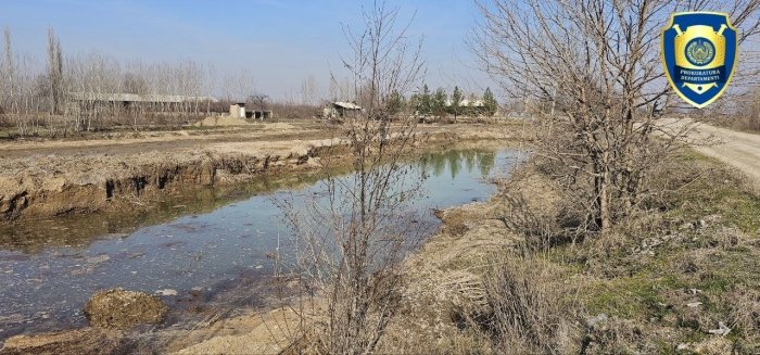 Namangan tumanida qum-shag‘al aralashmasini noqonuniy qazib olish  holati aniqlandi