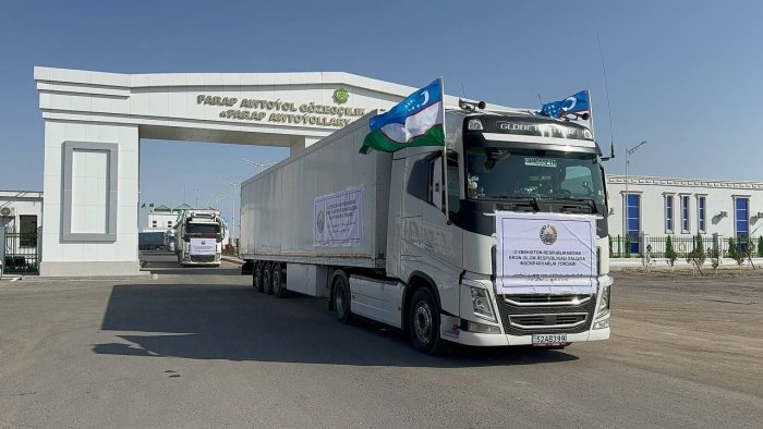 O‘zbekiston Eron xalqiga insonparvarlik yordami yubordi