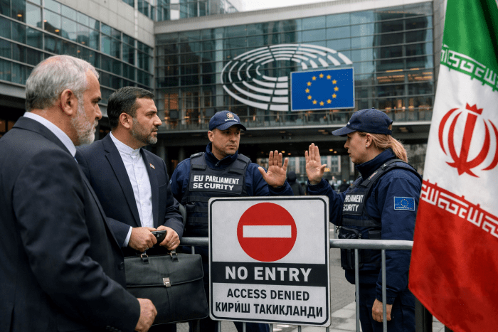 Eron diplomatlariga Yevropa parlamentiga kirish taqiqlandi