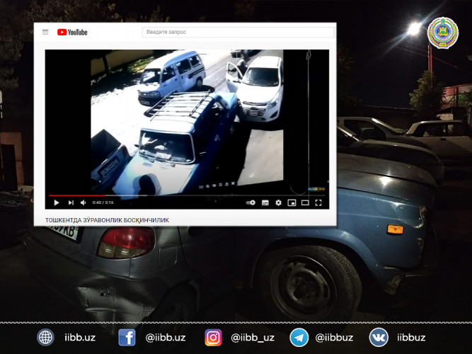 Toshkentda qarzini undirolmagan haydovchi yo‘l o‘rtasida uchta mashinani pachoqladi