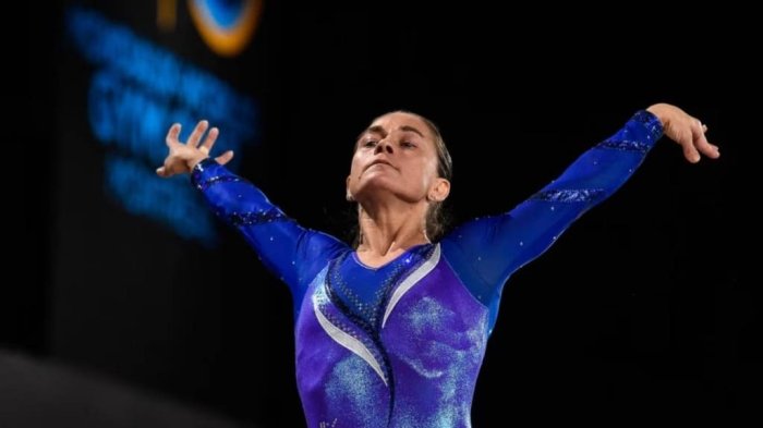 Sport gimnastikasi: 50 yoshli Oksana Chusovitina Germaniyada sovrindorlikka erishdi