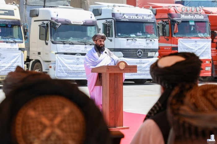 Afg‘oniston Imom Buxoriy majmuasi qurilishi uchun 16 ta yuk mashinasida Hirot oq marmarini sovg‘a qildi