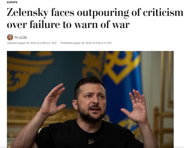 Washington Post nega ukrainaliklarning Zelenskiydan hafsalasi pir bo‘lganini tushuntirdi