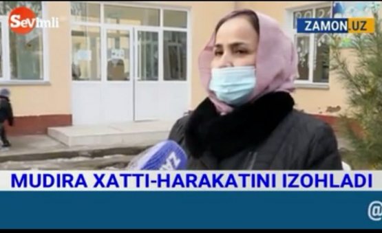 Samarqanddagi bog‘cha mudirasi bolakayni nega urganini aytdi (VIDEO)