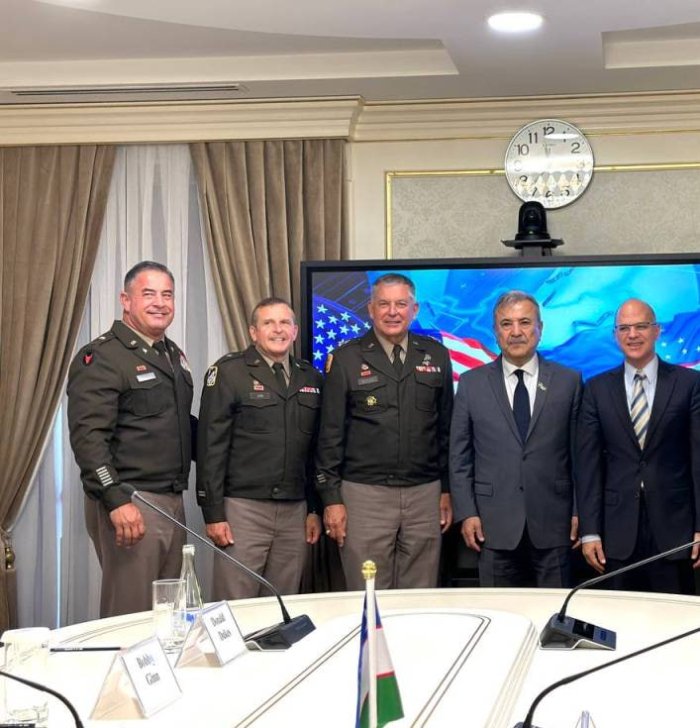 Sodiq Safoyev AQShning Missisipi shtatining Milliy gvardiyasi qo‘mondoni general Jenson Boylz boshchiligidagi delegasiya bilan uchrashdi