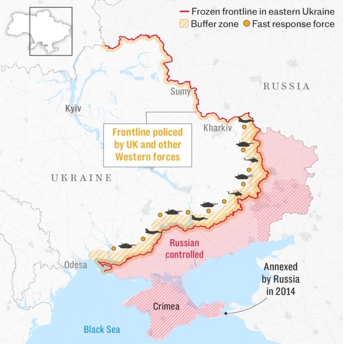 Буюк Британия ва Франция Украинага тинчликпарвар кучларни юбориш масаласини муҳокама қилишни бошлади