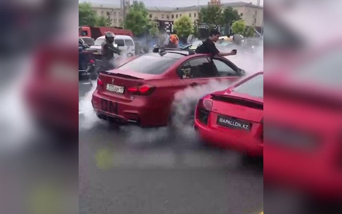 Samarqand ko‘chalarida drift qilgan qozog‘istonlik haydovchilar uzr so‘radi — YHXB chora ko‘rdi