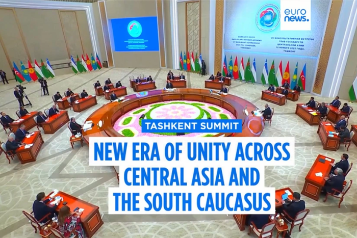 Euronews: "Markaziy Osiyo davlatlari rahbarlarining 7-maslahat uchrashuvi mintaqaviy integrasiya uchun yangi sahifani ochdi" (video)