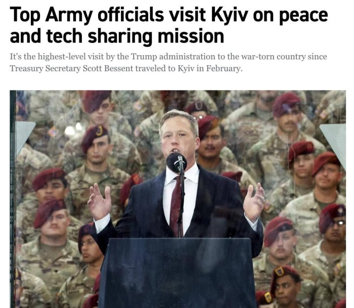 Pentagonning yuqori martabali vakillaridan iborat delegasiya Kiyevga keldi — Politico