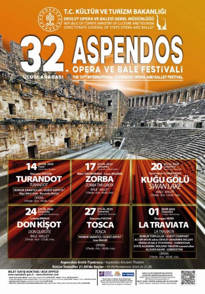 O‘zbekiston san’ati 32-Xalqaro Aspendos opera va balet festivalida yangraydi