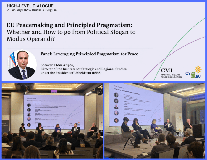 "Geografiya emas, siyosiy tafakkur o‘zgardi": Eldor Aripov Bryusselda Markaziy Osiyodagi yutuqlarni taqdim etdi