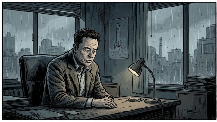 Илон Маск ўзини тез-тез бахтсиз ҳис қилишини тан олди